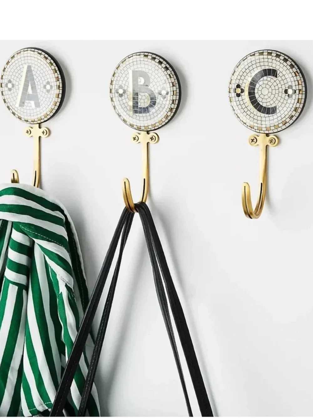 NWOT Bistro Tile Monogram Hook